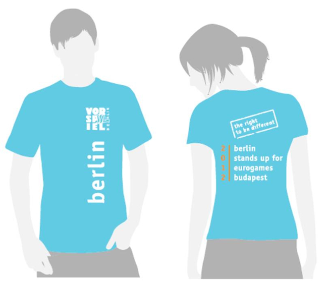 T-Shirt EuroGames 2012 T-Shirt EuroGames 2012